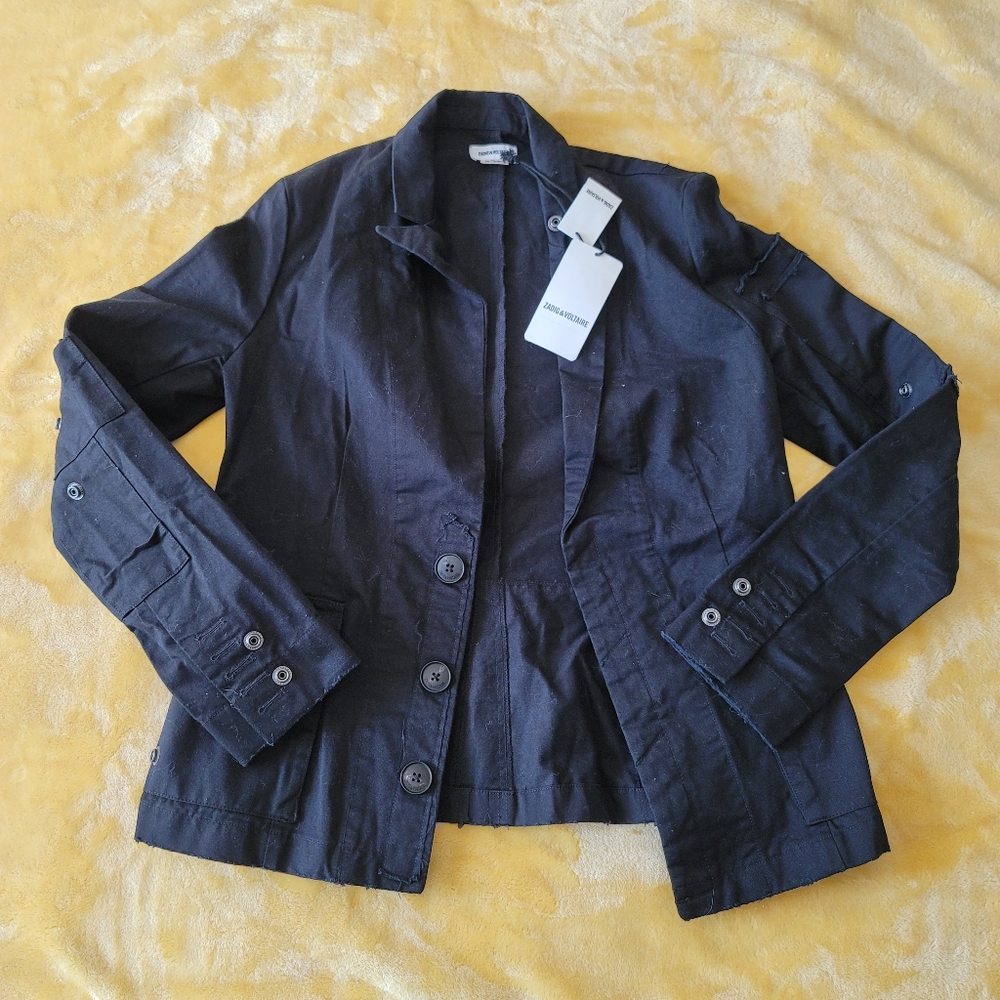 COPY - Zadig & Voltaire Black Jacket Size Medium